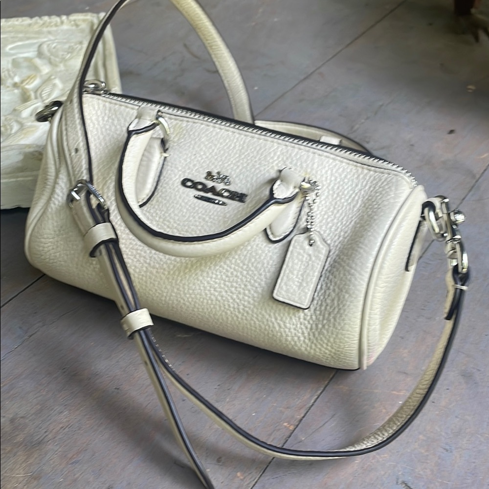 Coach Ivory Leather Mini Satchel Little Beauty